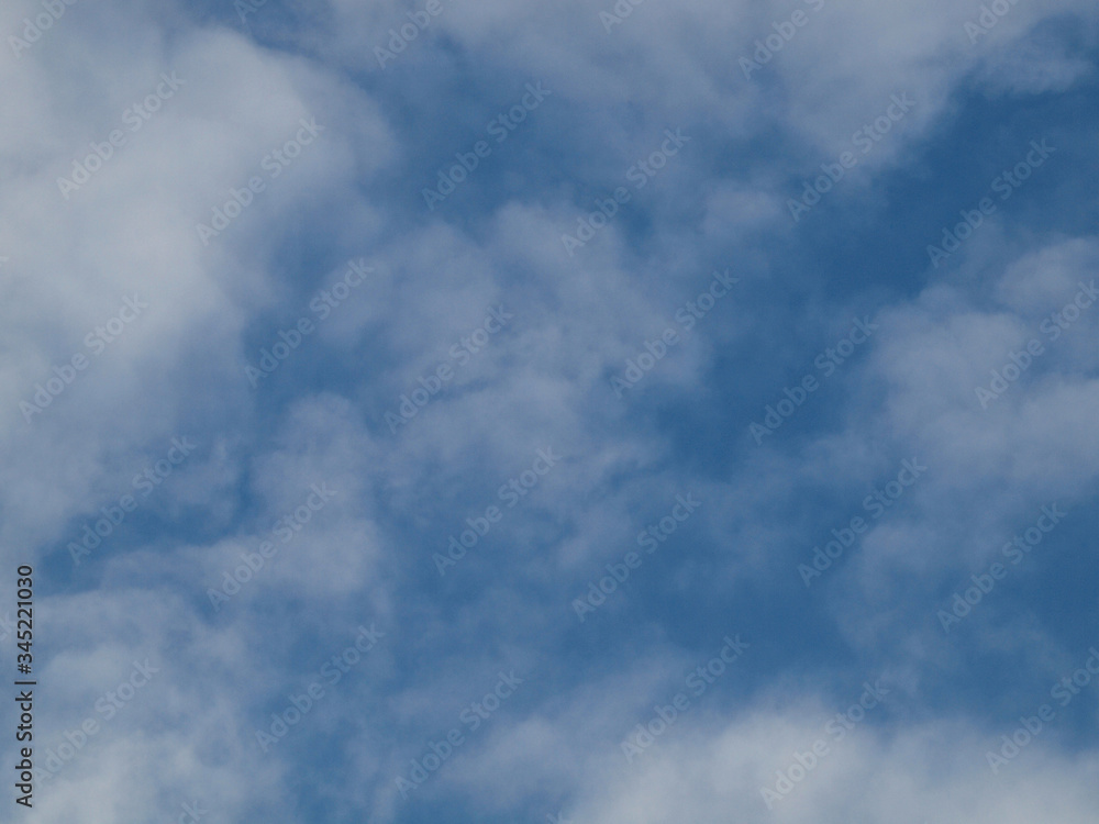 Fluffy Clouds in a blue sky