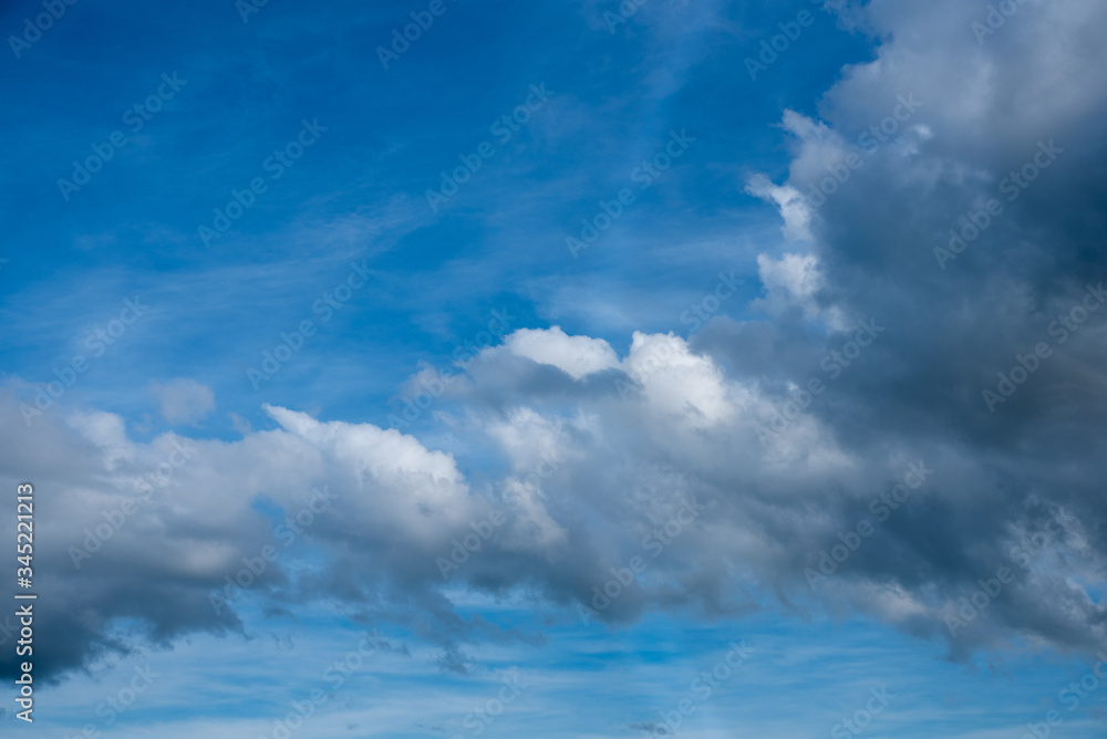 Obraz premium Nice blue sky with white clouds