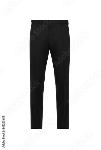 Front views black classic trousers