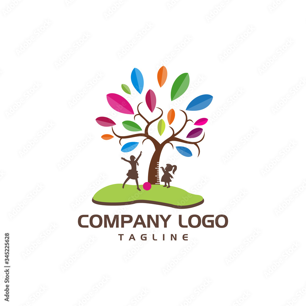 Obraz premium children playing stock vector