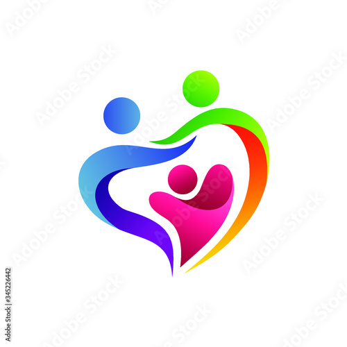 Family care and foundation logo design