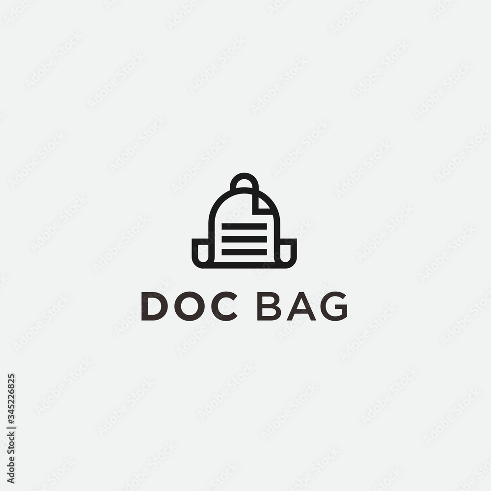 doc logo bag / vector bag doc logo bag / vector bag