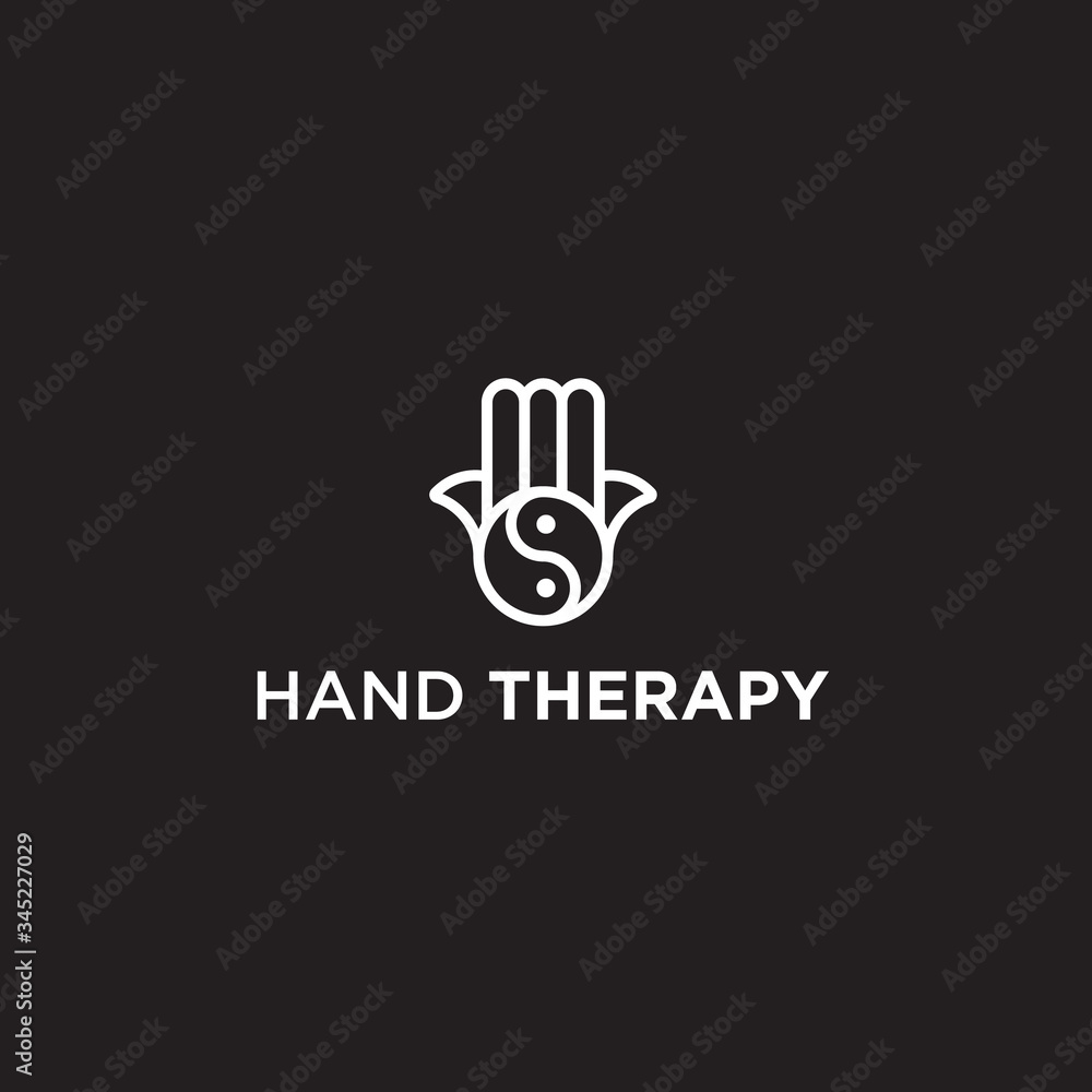 hand therapy logo / zinzang vector hand therapy logo / zinzang vector
