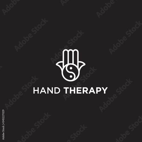 hand therapy logo / zinzang vector