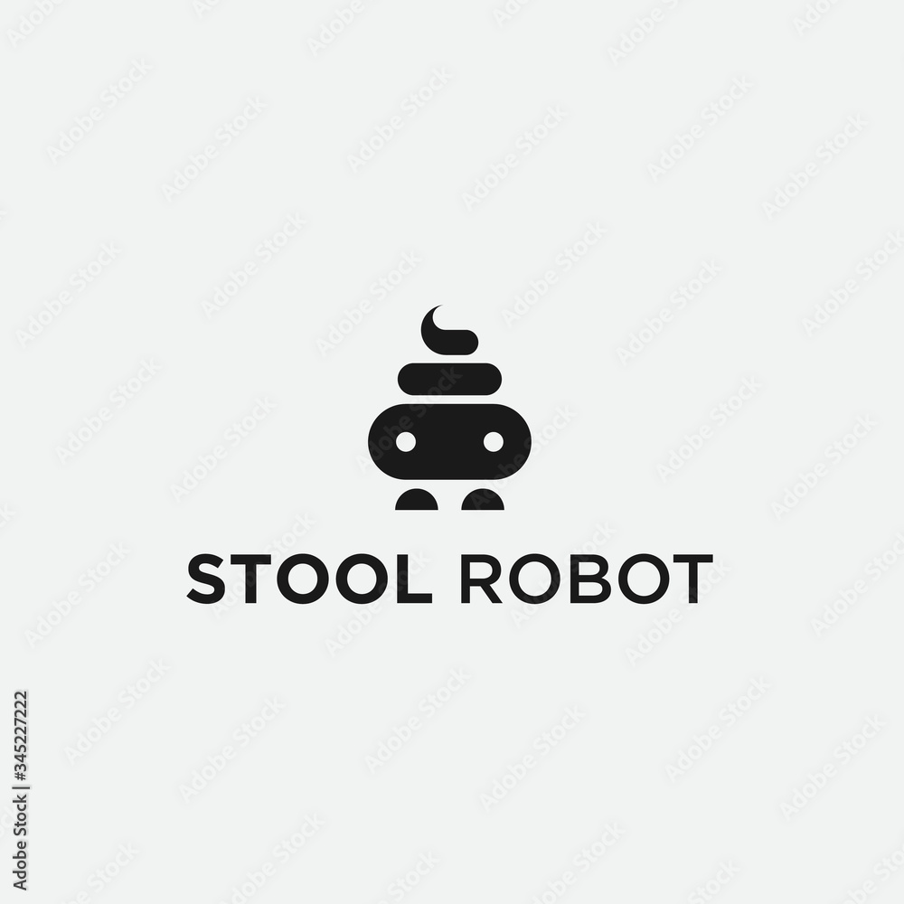 stool robot logo / stool vector stool robot logo / stool vector