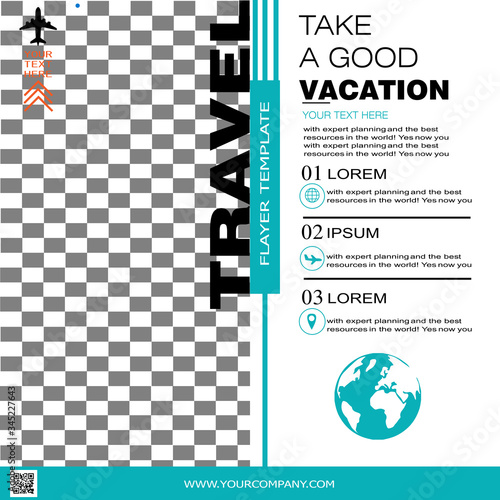 pamphlet travel holiday fun moderen