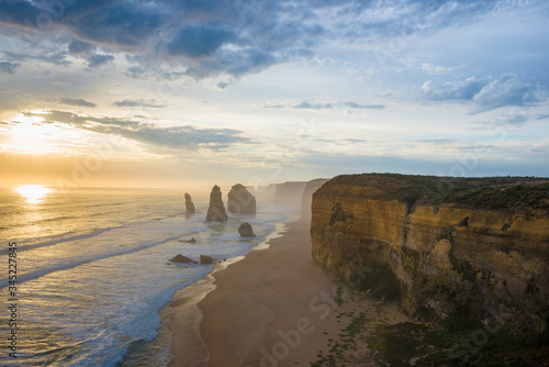 12 Apostles at sunset on the Great Ocean Road