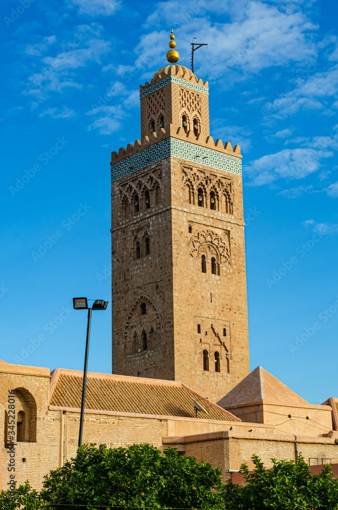 minaret of the koutoubia mosque