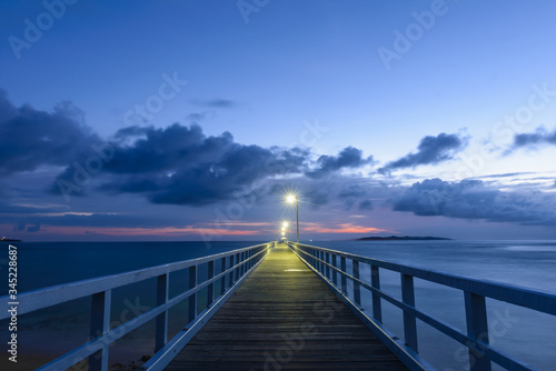 Dawn at Point Lonsdale Pier  Victoria  Australia