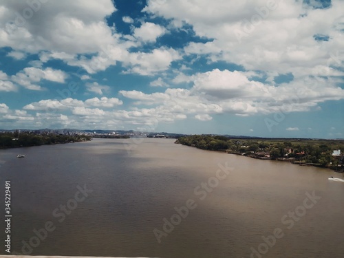 Wallpaper Mural river and clouds Torontodigital.ca