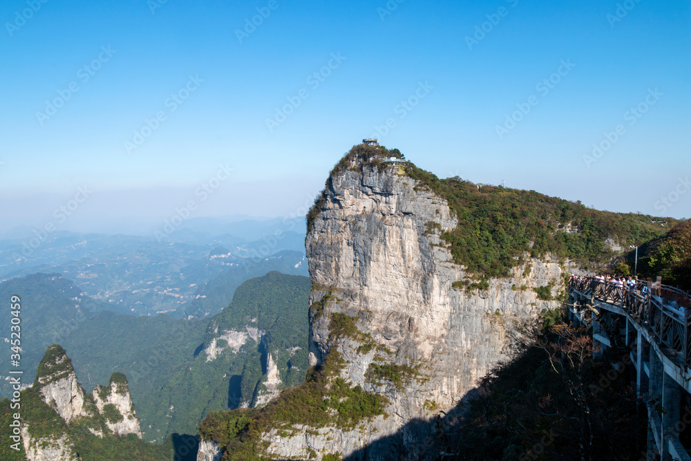 mountains with blue sky