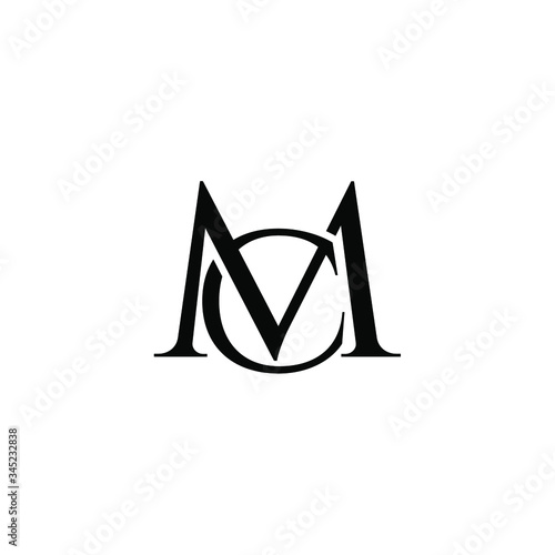 mc letter original monogram logo design