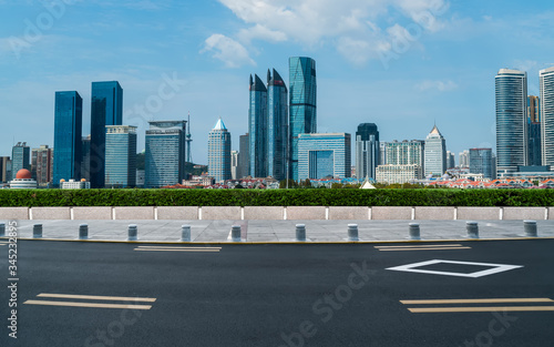 Modern urban architectural landscape of Qingdao, China..