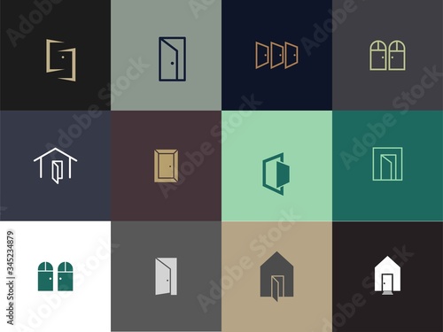 set of Premium door logo