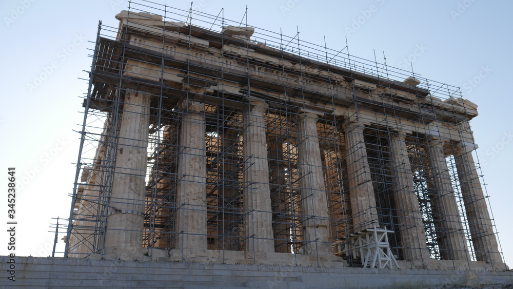 Naklejka premium Photos from the Acropolis and Parthenon in Athens Greece.