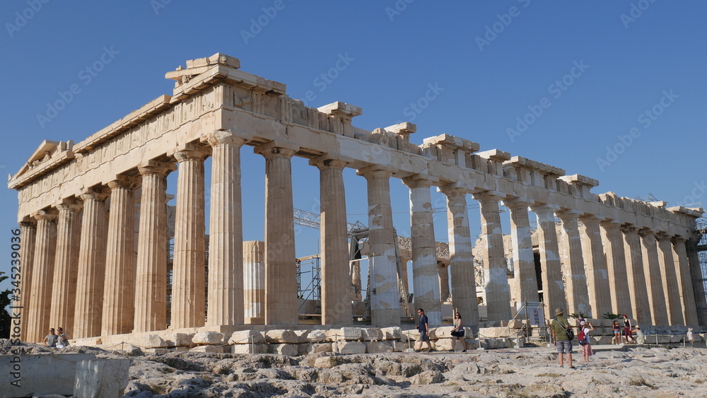 Obraz premium Photos from the Acropolis and Parthenon in Athens Greece.