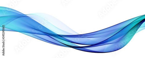 Color light blue abstract waves design 