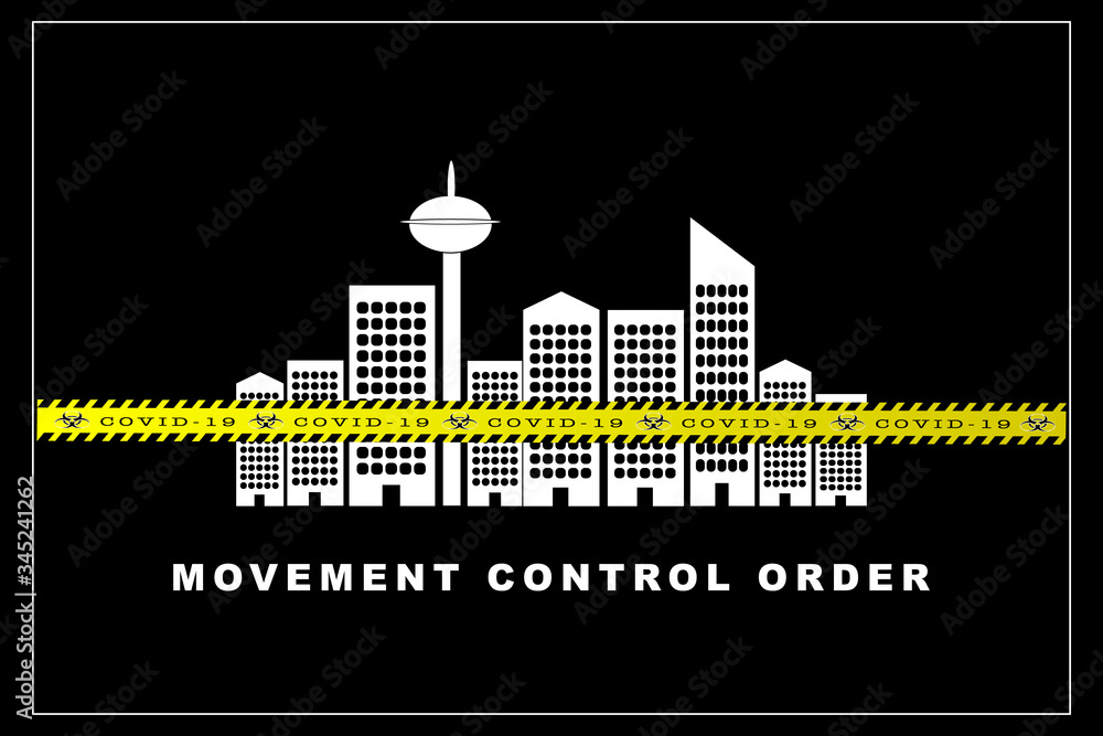 Covid-19 Pandemic vector: Movement Control Order