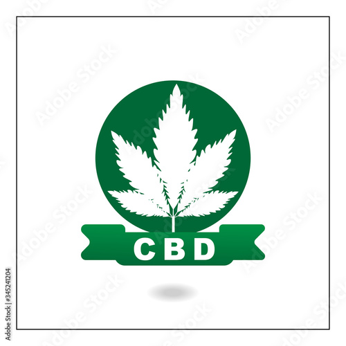Cannabis oil or CBD oil concept vector