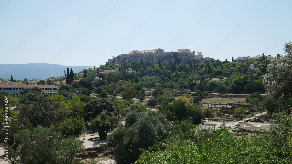 Photos from the Acropolis and Parthenon in Athens Greece.