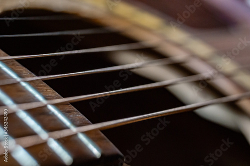 acoustic guitar close up