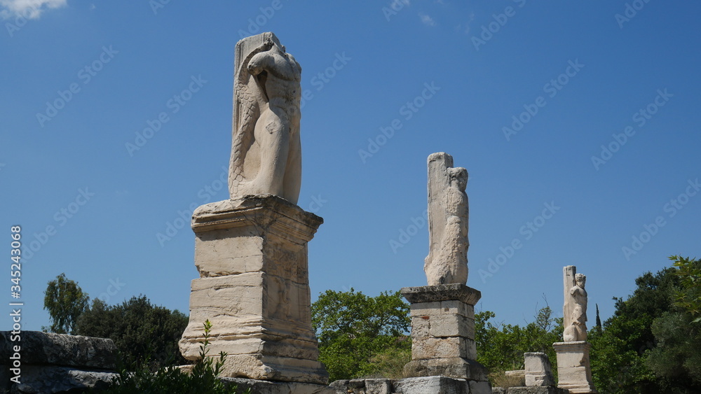 Photos from the Acropolis and Parthenon in Athens Greece.