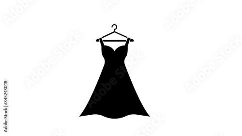 Dress icon design, Cloth fashion style wear shop  photo