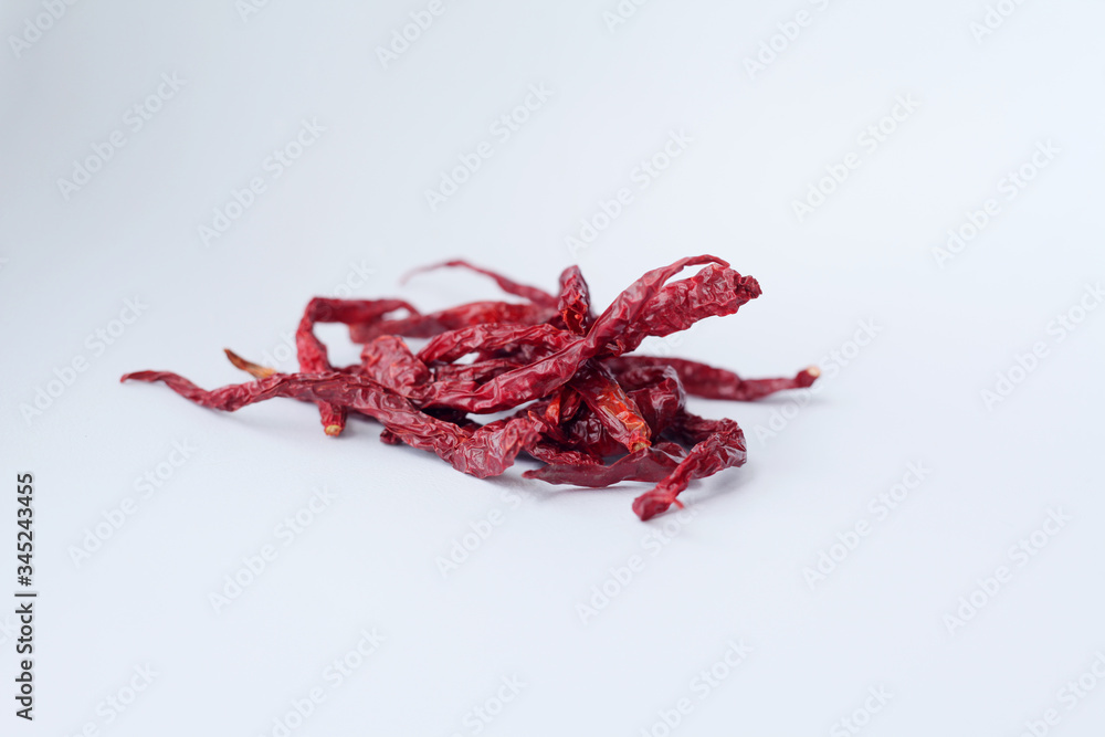 Fototapeta premium Dried chilli known as cili kering in Malaysia 