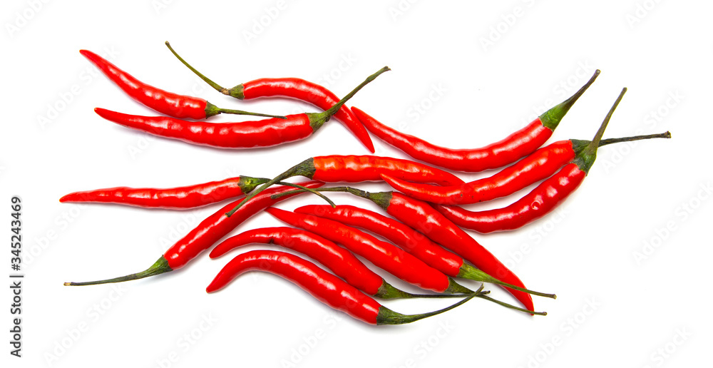 Red chili pepper isolated on a white background. Red chili pepper isolated on a white background.