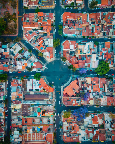 aerial photography of the streets of Mexico City © Alex Wolf 