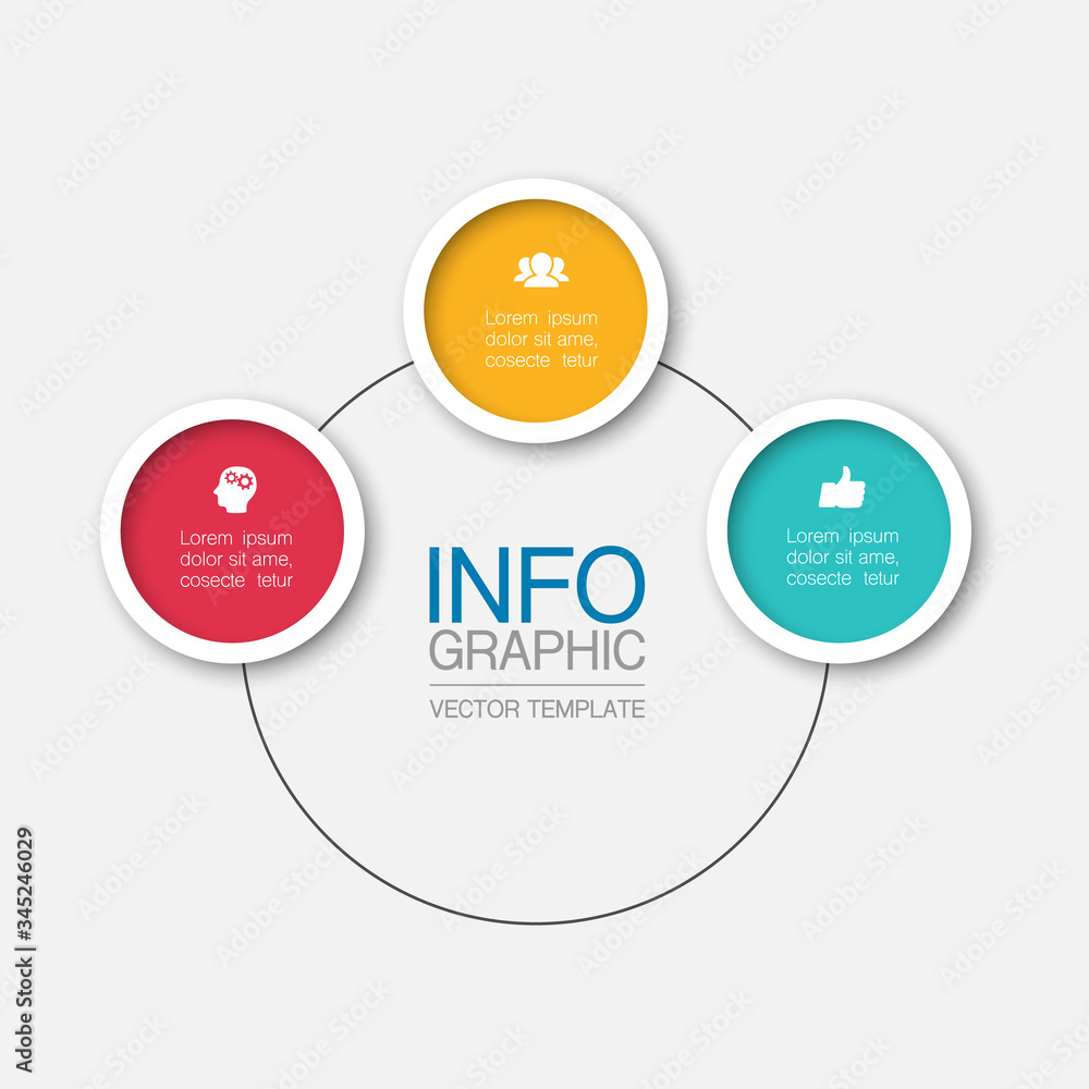 Vector iInfographic template for business, presentations, web design, 3 options. Vector iInfographic template for business, presentations, web design, 3 options.