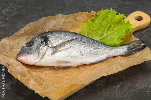 Fototapeta Naklejka Na Ścianę i Meble -  Raw Dorada fish  for cooking