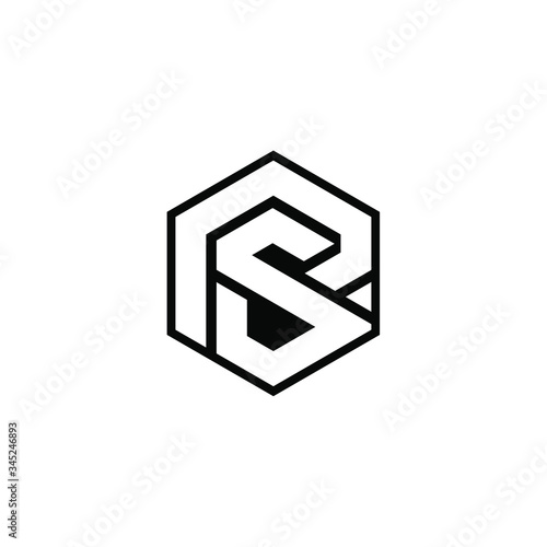 ps letter original monogram logo design