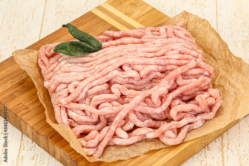 Raw pork minced meat for cooking Raw pork minced meat for cooking