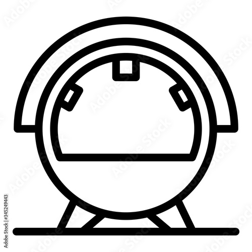 Modern equipment in healthcare icon. Outline modern equipment in healthcare vector icon for web design isolated on white background