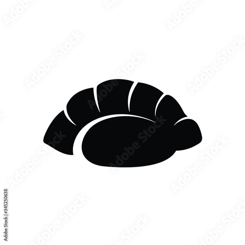 Simple dimsum dumpling gyoza icon vector design