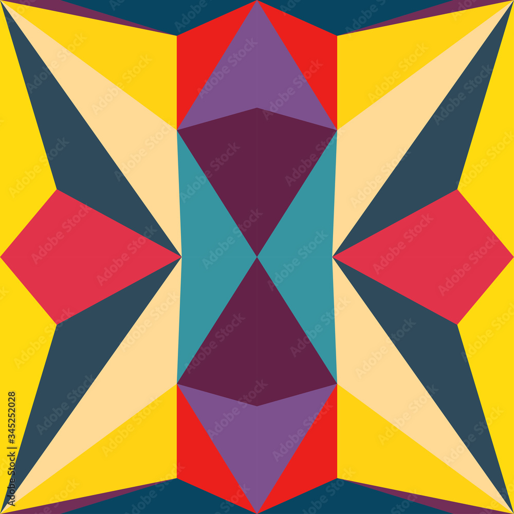 Abstract seamless colourful pattern geometric backgrounds vector design Abstract seamless colourful pattern geometric backgrounds vector design