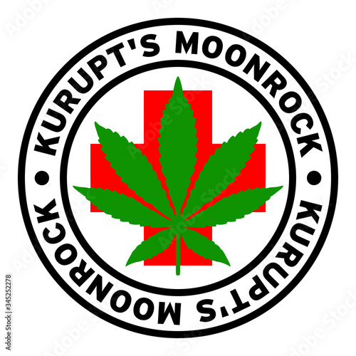 Round Kurupt's Moonrock Medical Marijuana Strain Clipart