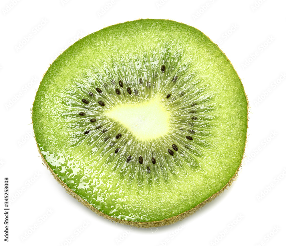 Ripe kiwi fruit on a white background. Ripe kiwi fruit on a white background.