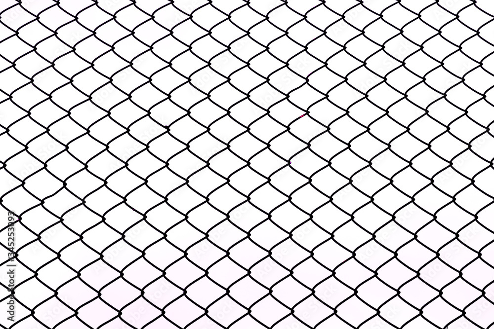 Mesh fence.It is a beautiful image suitable for making background images. on white background, Steel grating Mesh fence.It is a beautiful image suitable for making background images. on white background, Steel grating