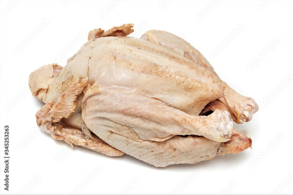 Chicken meat, chicken carcass on a white background. Chicken meat, chicken carcass on a white background.