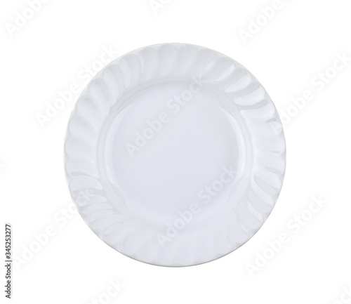 white plate isolated on white background