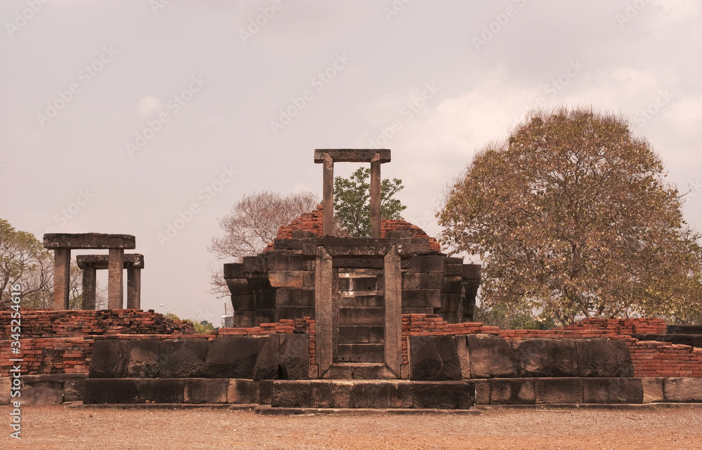 Nongkoo castle is Khmer art in Korat province of Thailand. Nongkoo castle is Khmer art in Korat province of Thailand.