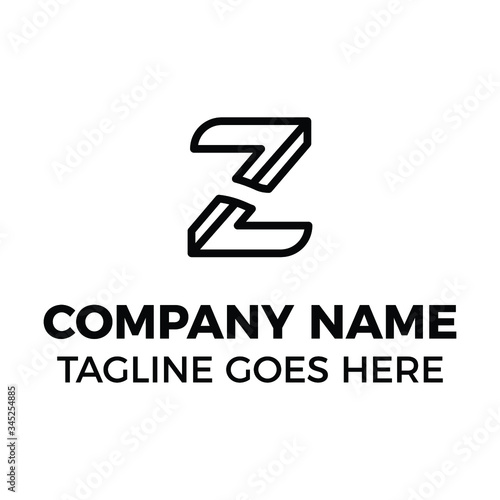 simple logo design letter z 2