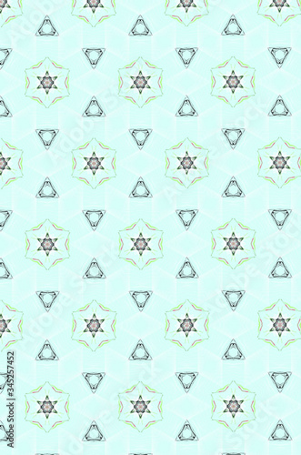 Graphic modern pattern, green texture background