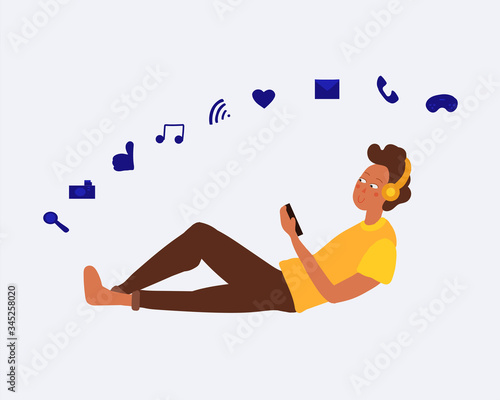 The guy is passionate about the phone, the concept of learning or working or communicating via the phone and the Internet