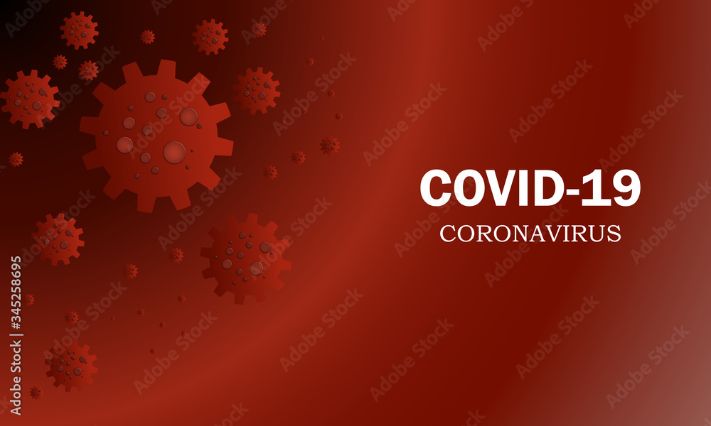 2019nCoV Coronavirus Illustration. Coronavirus Bacterias Background