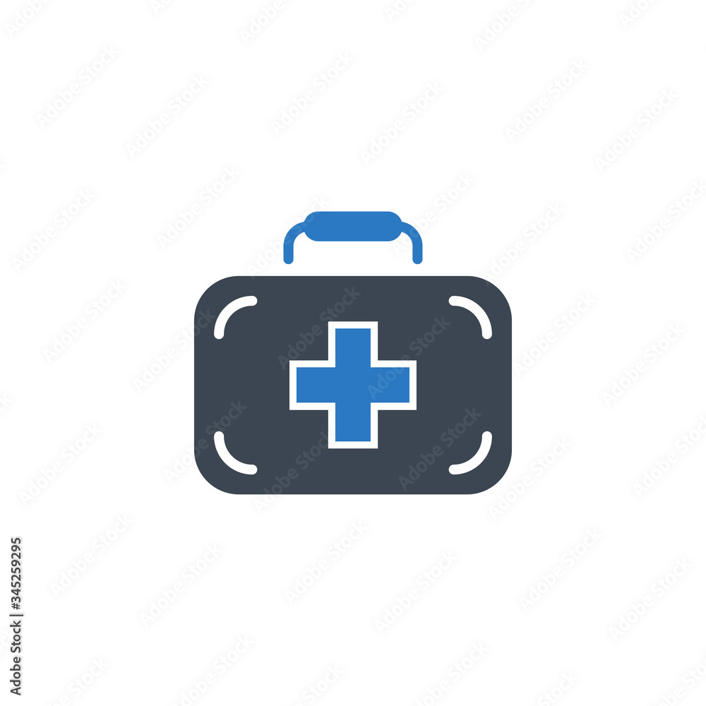 First Aid Kit related vector glyph icon. Isolated on white background. Vector illustration. First Aid Kit related vector glyph icon. Isolated on white background. Vector illustration.