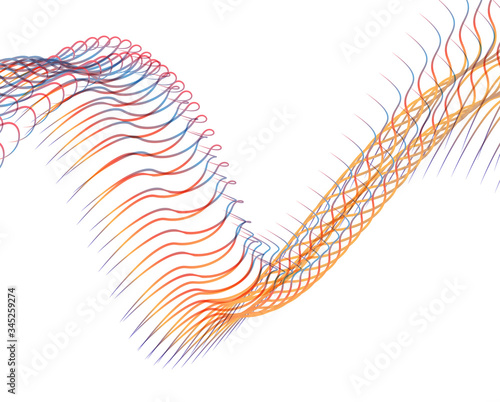 Abstract background blend wave line design for Wallpaper, Banner, Background, Card, Book Illustration, landing page