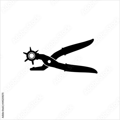 Leather Punch Tool Icon, Hole Punch Icon